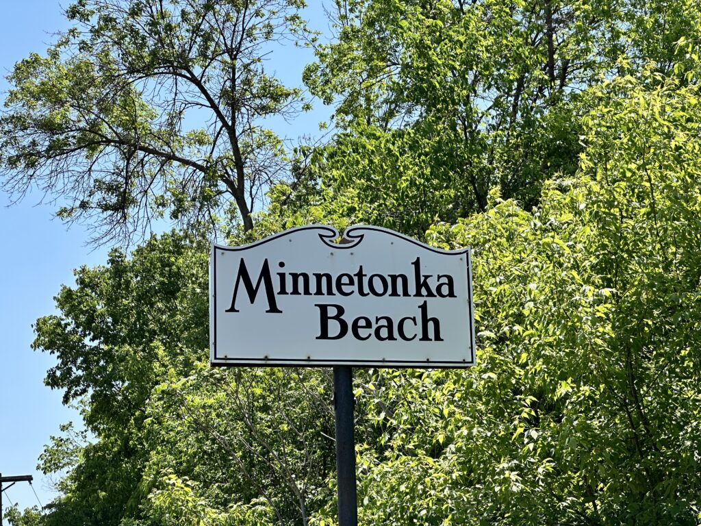 City of Minnetonka Beach Sign