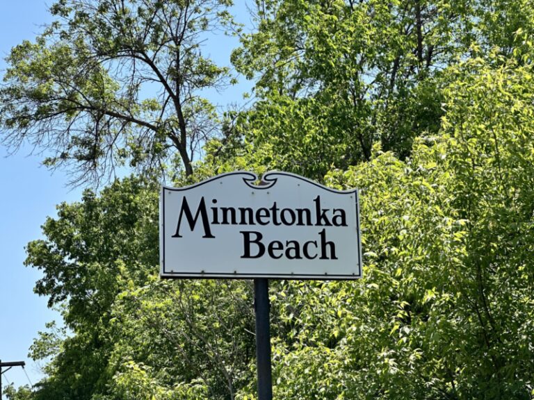 City of Minnetonka Beach Sign